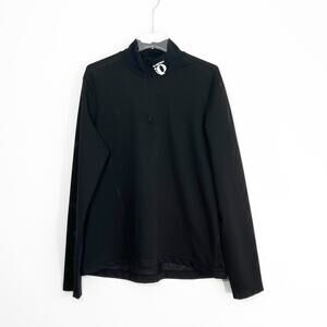 Pearl Izumi XL MensTechnical Wear Mesh 1/4 Zip Pullover Black Cycling Bicycle